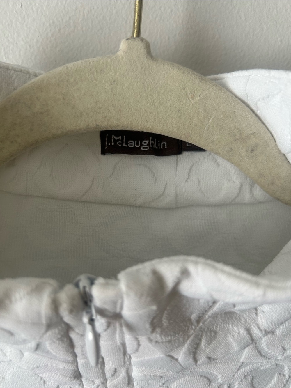J. Mcaughlin textured quarter zip pullover L - Picture 2 of 6